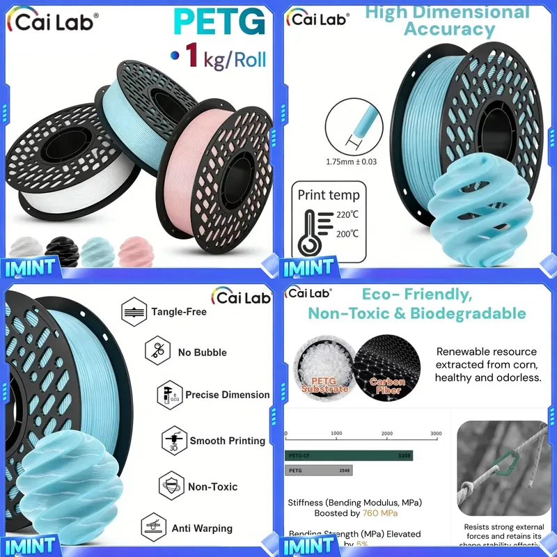 Filament PETG CaiLab 1KG, 1.75 – Petg Filament recenzja i cena