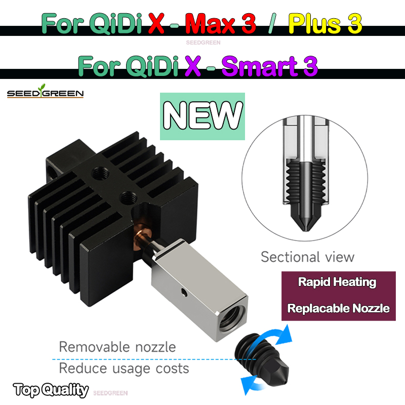 Hotend do Qidi X plus 3 / X ma – Hotend 0.4Mm recenzja i cena