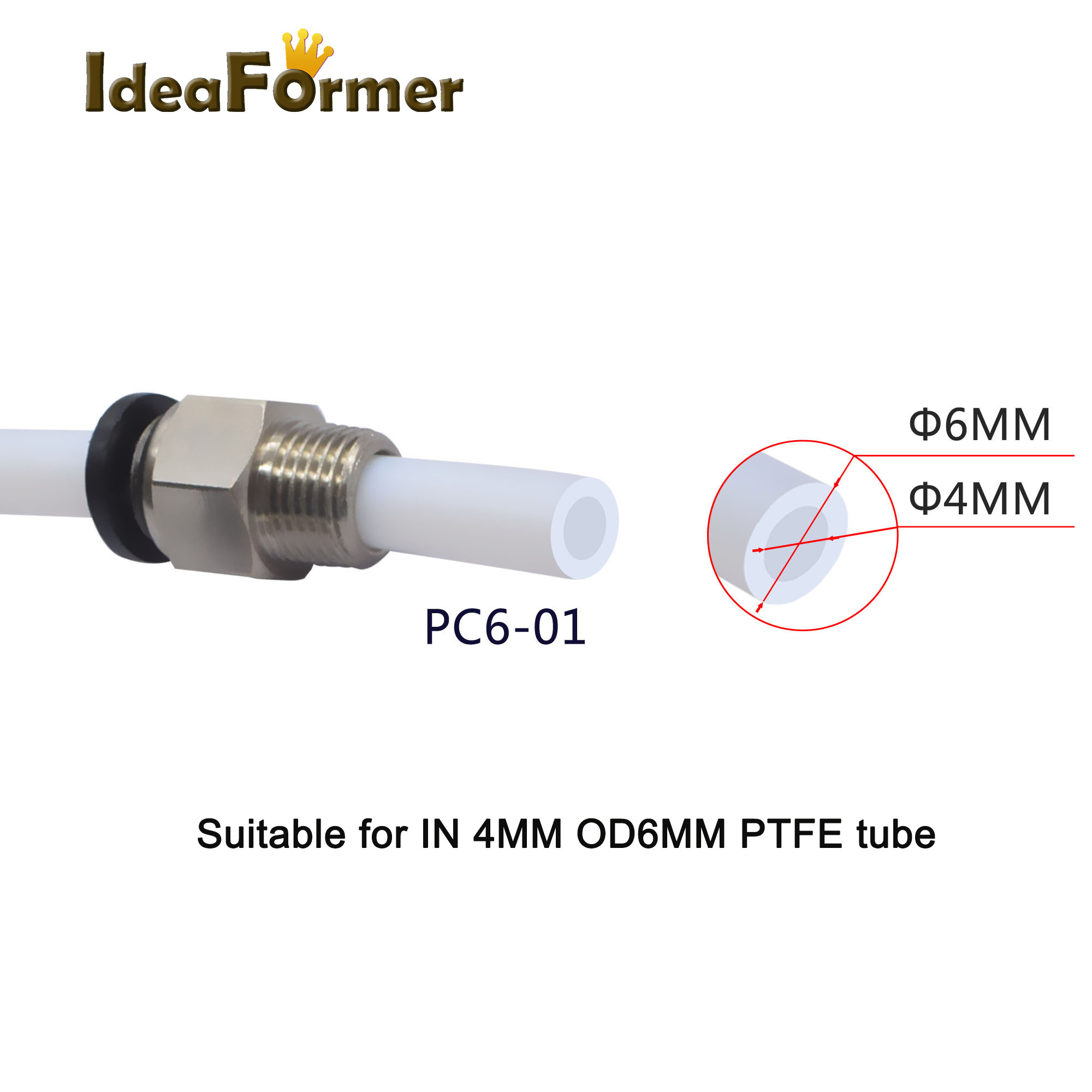5 sztuk szybkozłączka PC4-01 P – Filament 1.75 recenzja i cena